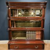 Antique Mahogany Globe Wernicke Bookcase