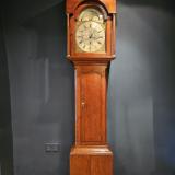 Antique George III Oak Gate of Carlisle Oak Longcase Clock 