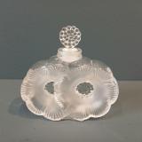 Lalique Opalescent 'Deux Fleurs' Scent Bottle at Sturmans Antiques Lalique for sale