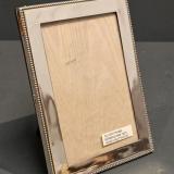 Antique George V Silver Beaded Edge Frame by Henry Matthews of Birmingham