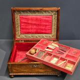 Antique Regency Rosewood Sewing Box 