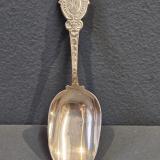 Antique Victorian Silver Caddy Spoon by George Unite of Birmingham