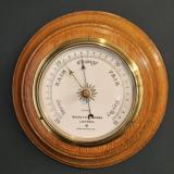 Antique Negretti & Zambra Oak Cased Barometer