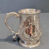 Antique Georgian Silver Tankard by William Cripps of London