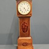 Antique Edwardian Inlaid Mahogany Miniature Longcase Clock