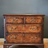 Small George III Antique Country House Oak Chest of Drawers 