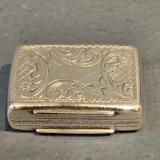 Antique Victorian Silver Vinaigrette by Edward Smith of Birmingham