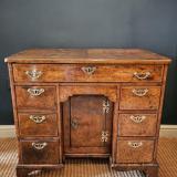 Antique George I Walnut Kneehole Desk