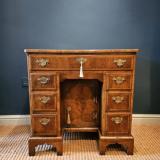 Antique Walnut Kneehole Desk