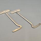 Antique Pair of Edwardian Silver Handled Boot Pulls London