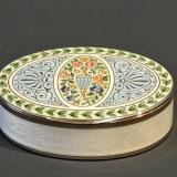 Antique Outstanding Silver and Enamel Table Box