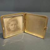 Antique Engine Turned Silver Portable Photo Frame by Cohen & Charles of London at Sturmans Antiques photo frame for sale