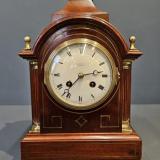 Antique Victorian Mahogany 8 Day Mantel Clock
