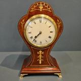 Antique Aspreys Brass Inlaid Edwardian Mantel Clock