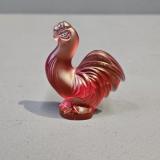 Lalique Opalescent Red Cockerel at Sturmans Antiques