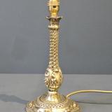 Antique Edwardian Brass Table Lamp 