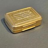 Antique George III Silver Gilt Vinaigrette by William Lea of Birmingham
