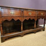Antique George II Oak Open Pot Board Dresser