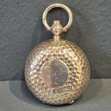 Antique Victorian Planished Silver Sovereign Case by A & J Zimmerman of Birmingham