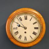 Antique 8" Dial Walnut Cased Fusee Dial Clock