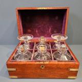 Antique Regency Military Rummer and Decanter Box