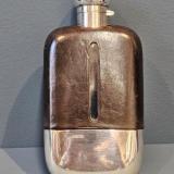 Antique Walker & Hall 1/2 Pint Silver Hip Flask by Walker & Hall of Sheffield at Sturmans Antiques silver and flask for sale