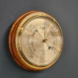 Antique Negretti & Zambra Walnut Barometer