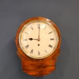  Antique Victorian Walnut 8" Drop Dial Clock at Sturmans Antiques wall clock for sale