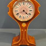 Antique Edwardian Art Nouveau Inlaid Mantel Clock at Sturmans Antiques mantel clocks for sale