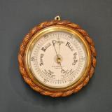 Antique Rope Twist Aneroid Barometer by G F Brown of Carlisle at Sturmans Antiques Barometer for sale