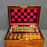Antique Edwardian Rosewood Games Compendium with Original Contents at Sturmans Antiques boxes for sale