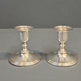 Antique Pair of Victorian Silver Candlesticks at Sturmans Antiques silver for sale