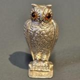 Antique Silver Owl Wax Seal at Sturmans Antiques silver for sale