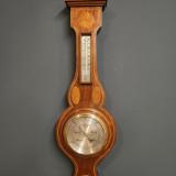 Antique Sheraton Inlaid Mahogany Barometer at Sturmans Antiques barometer for sale