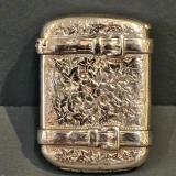 Antique Victorian Silver Wallet Vesta at Sturmans Antiques silver for sale