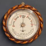 Antique Victorian Oak Ships Barometer by William Watson of Holborn, London at Sturmans Antiques barometer for sale