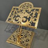 Antique Victorian Brass Book Easel at Sturmans Antiques metalware for sale