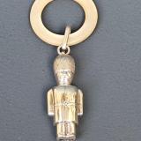 Antique Rare Kings Guard Silver Rattle and Soother at Sturmans Antiques silver for sale