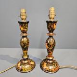 Antique Pair of Kashmiri Lamps at Sturmans Antiques lamps for sale