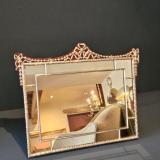 Antique Edwardian Silver Framed Mirror by William Comyns at Sturmans Antiques mirror for sale