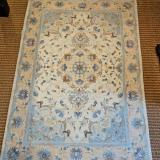 Antique Persian Pure Wool and Silk Rug at Sturmans Antiques rug for sale