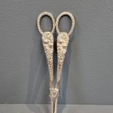 Antique Victorian Cast Silver Grape Scissors at Sturmans Antiques silver for sale