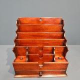 Antique Early Victorian Mahogany Waterfall Stationery Rack at Sturmans Antiques letter rack for sale