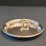 Antique Silver Bulldog Pin Cushion and Pin Tray by Cohen & Charles of London  at Sturmans Antiques silver for sale