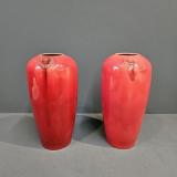 Antique Pair of Moorcroft Liberty's Flaminian Ware Vases at Sturmans Antiques