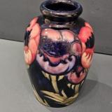 Antique Superb Early Moorcroft Big Poppy Roll Neck Vase at Sturmans Antiques Moorcroft for sale