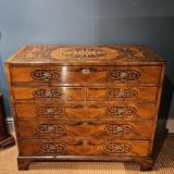 Antiques Inlaid Burr Walnut Secretaire Chest at Sturmans Antiques furniture for sale