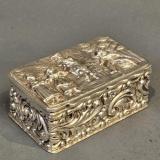 Antique Fine Quality Edwardian Chester Silver Ring Box by George Nathan & Ridley Hayes of Chester  at Sturmans Antiques silver for sale 