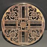Antique Silver on Glass Tea Pot Coaster by William Greenwood & Sons of Birmingham at Sturmans Antiques silver for sale