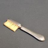 Antique Silver Moustache Brush at Sturmans Antiques silver for sale
